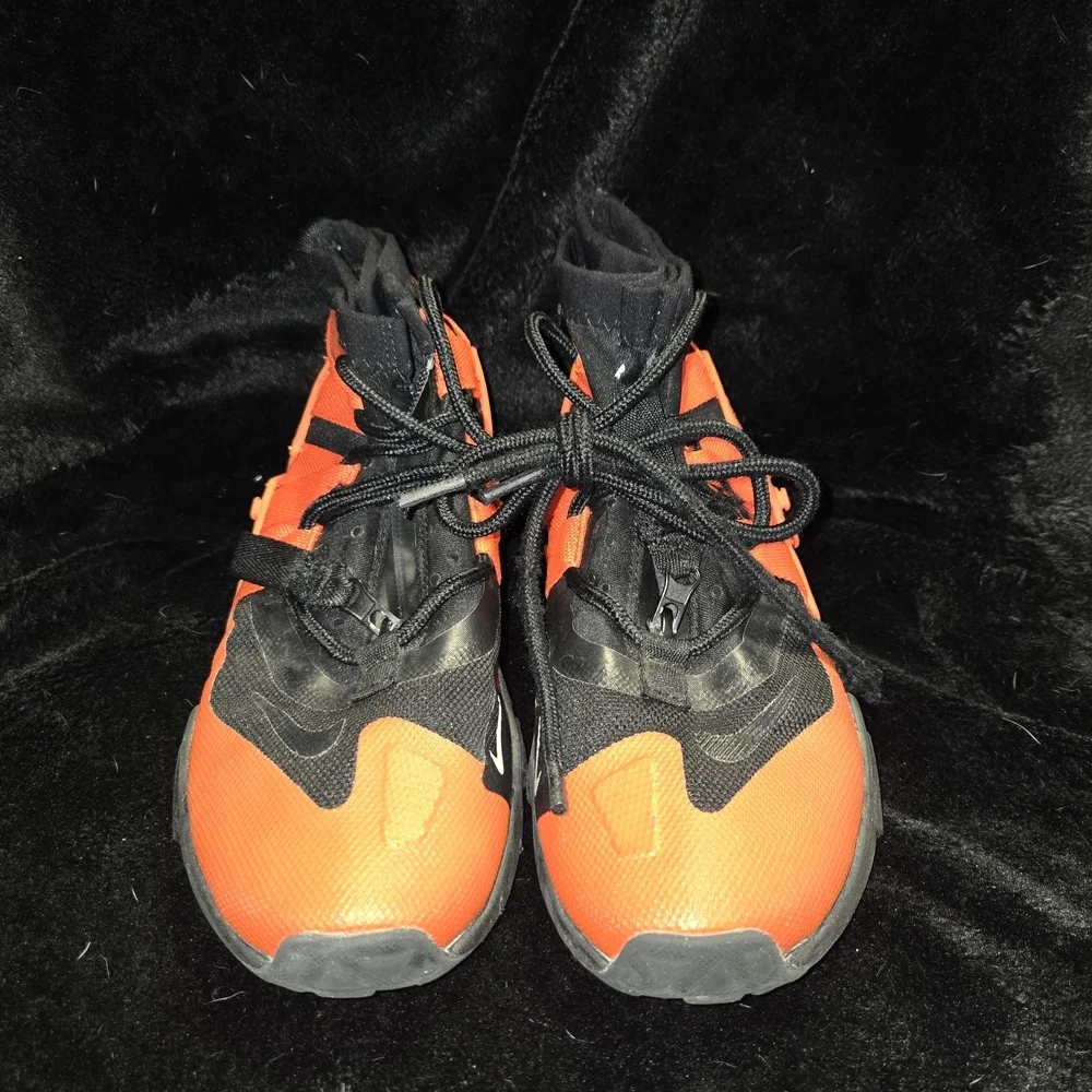 Nike Black and Orange Athletic Sneakers